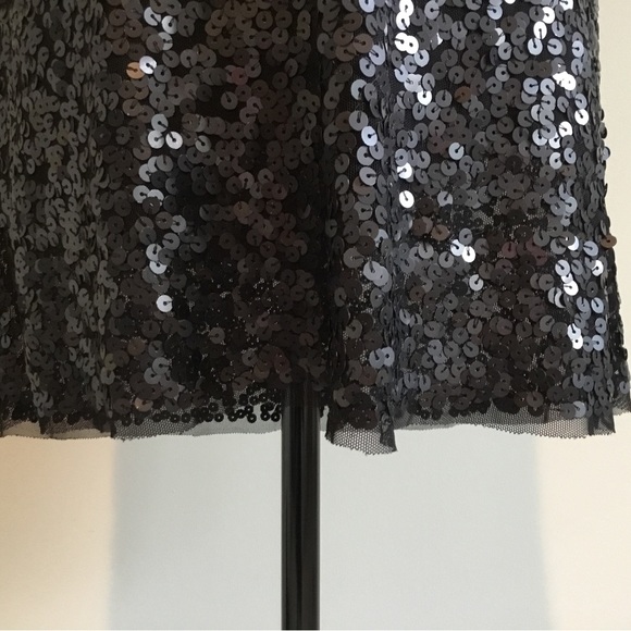 Cassis Collection Black Sequin Mini Dress, Size S - Picture 6 of 9